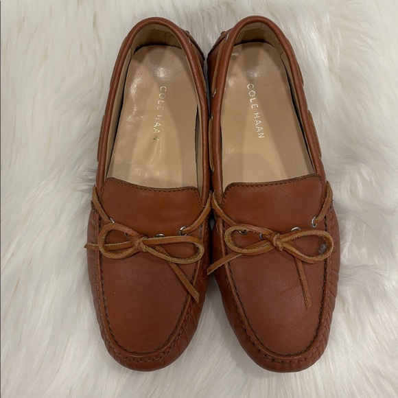 Cole Haan Garnet II Tan Leather driving mocs Moccasins 5.5 - Picture 3 of 6